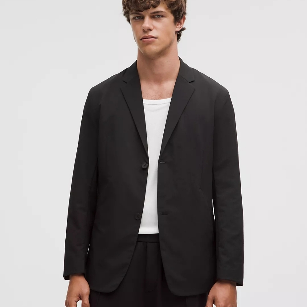 Lululemon New Venture Button-Front Black Blazer